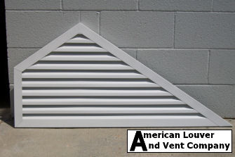 Triangle gable vent with cut out for chimney