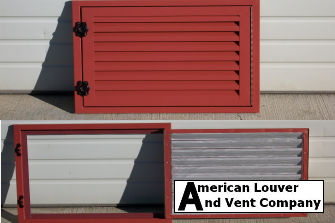 Hinged Gable Vent - Certainteed: Barn Red