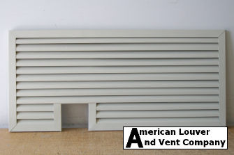 Horizontal Rectangle Gable Vent with custom cut out