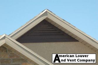 Triangle gable vent